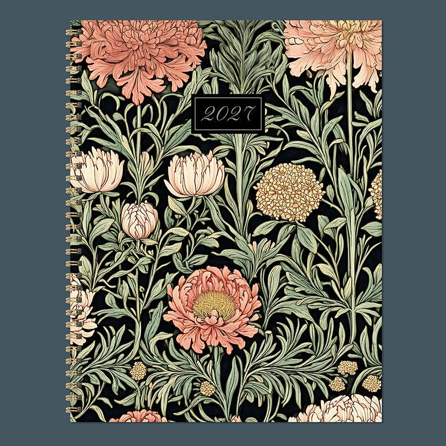 2027 Formal Flowers Large Weekly Monthly Planner