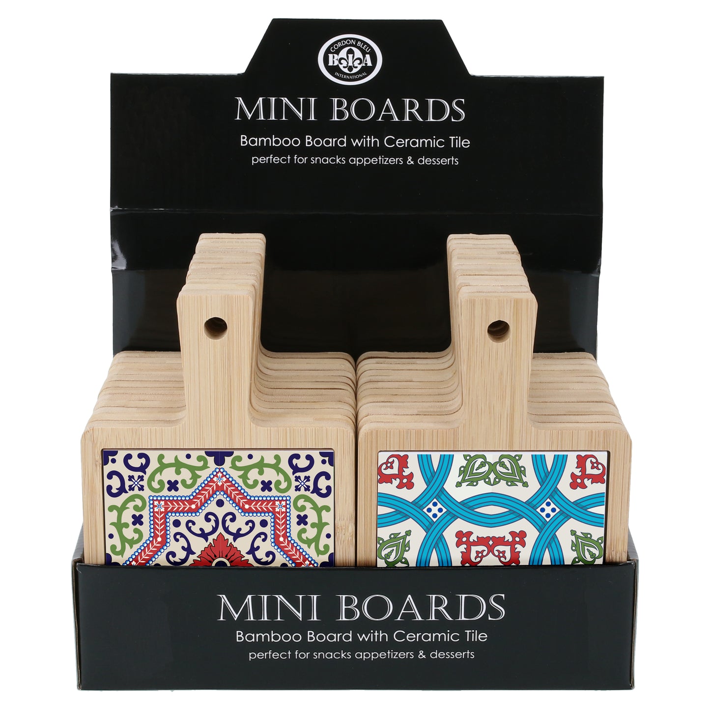 MINI BAMBOO BOARD W/TILE INSERT