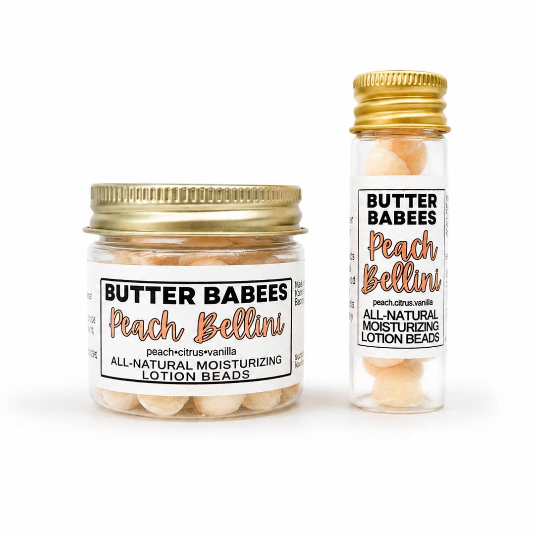 Summer Cocktail Coll|Butter Babees| Single-Use Lotion Beads: Peach Bellini / 9 gram