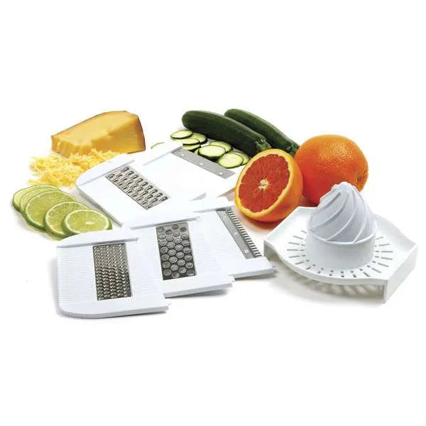 Mandoline Slicer, Grater, Shredder, Julienne, Juicer with Safety Gaurd