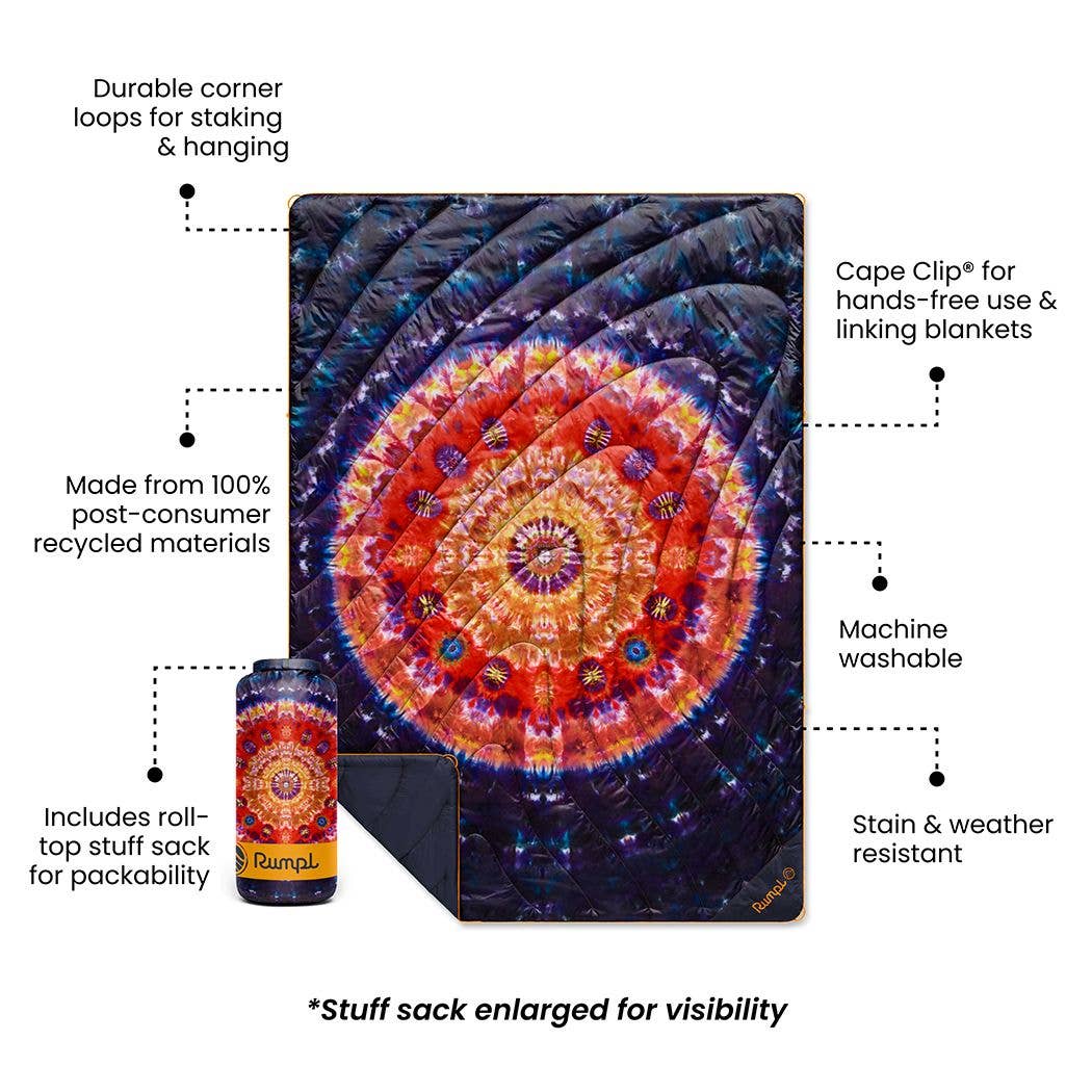 Original Puffy Blanket - Tapestry Tie Dye: 1-Person