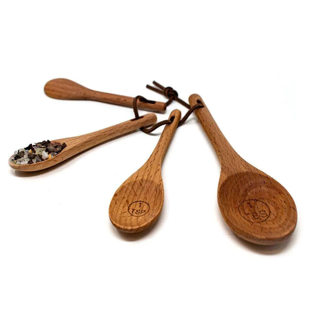 Beechwood Measuring Spoon - Set of 4