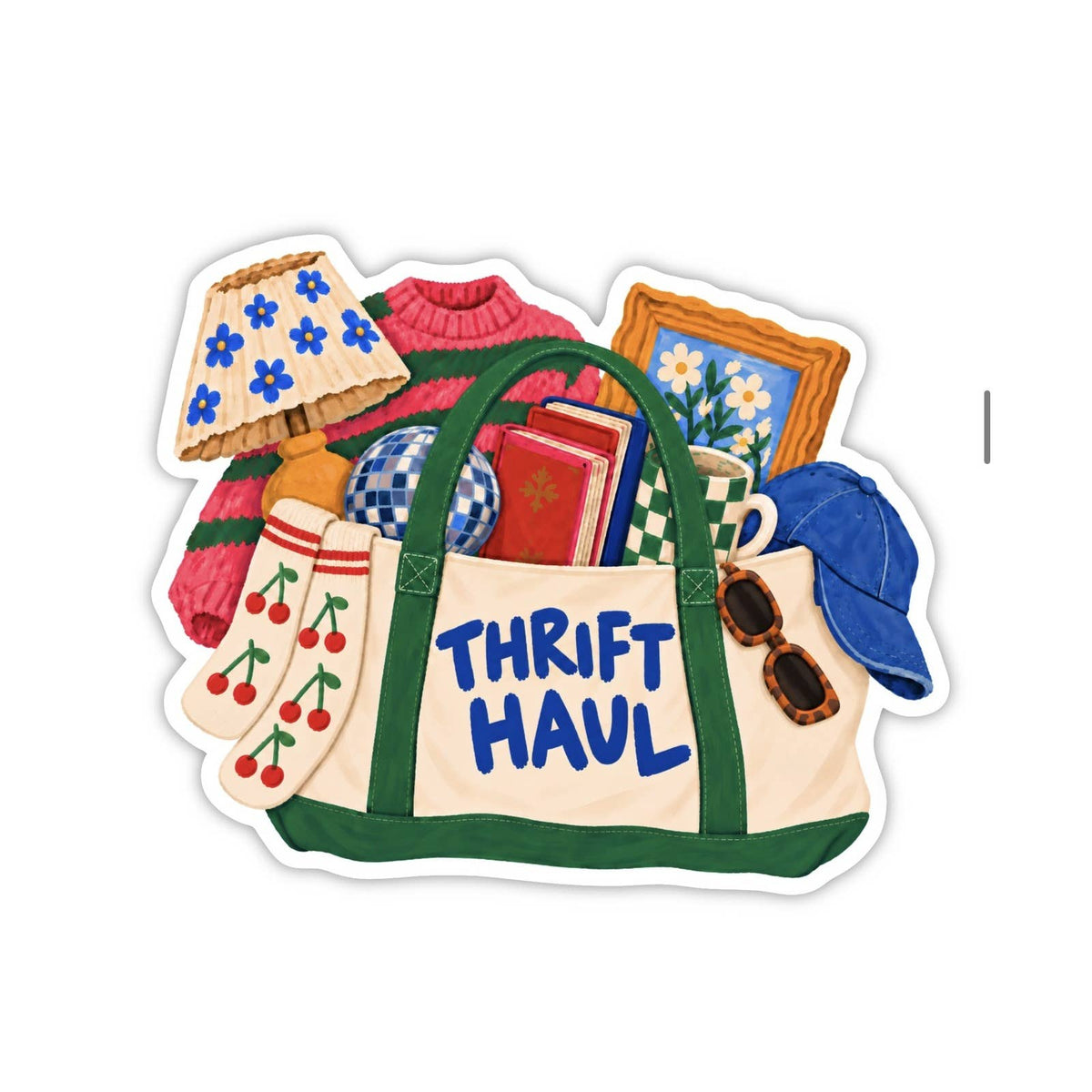 Thrift Haul Sticker, Thrifting Gift Vinyl Decal