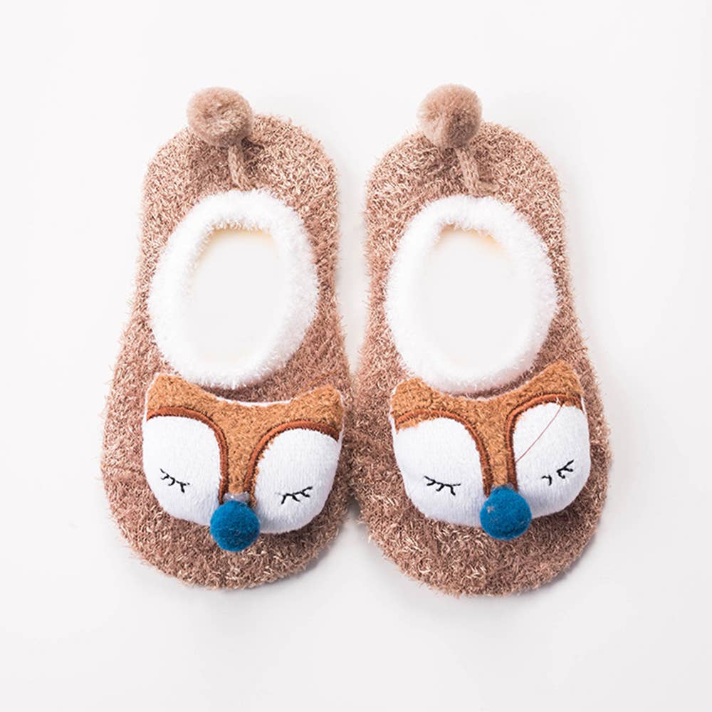 Baby / Toddler Lovely 3D Cartoon Decor Antiskid Floor Socks: Light Blue / 3-6 Months