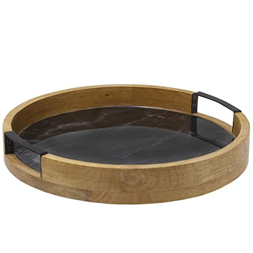 Gourmet Basics Black Marble Lazy Susan