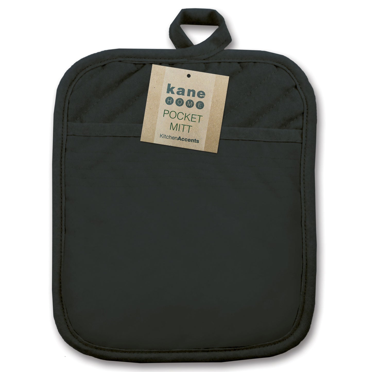 40025 POTHOLDER W/POCKET BLACK