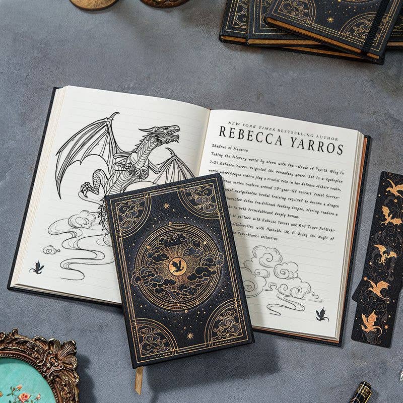 Paperblanks Shadows of Navarre Hardcover (Fourth Wing): Midi / Lined