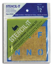 DUROS STENCIL-IT SIZE 1/2IN