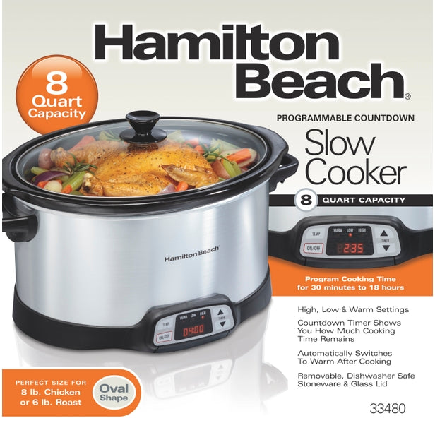 Slow cooker Programable Stainless Steel - 8QT