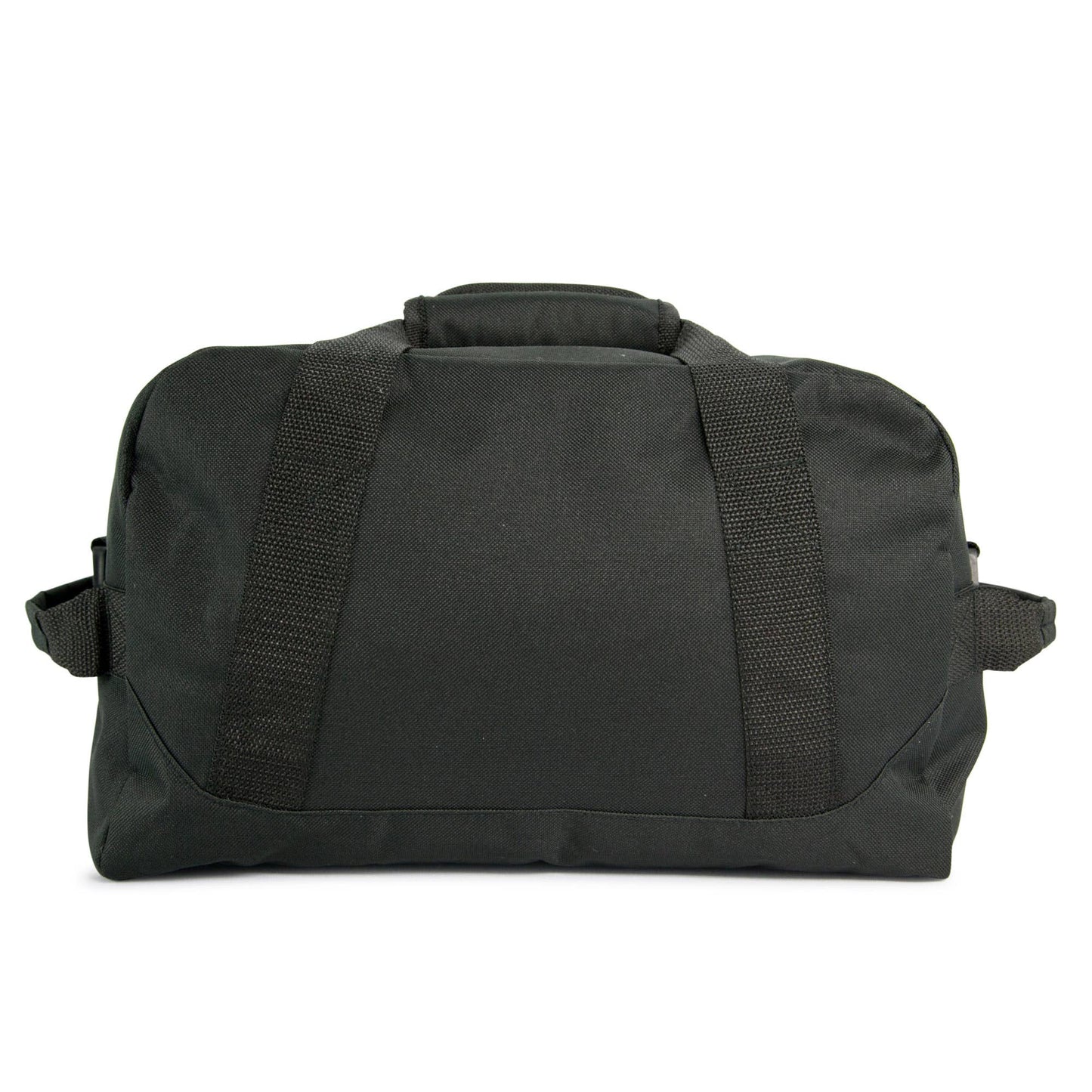 DALIX 14" Small Duffle Bag Two Toned Gym Travel Bag: Black