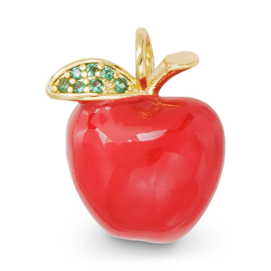 Kitchen & Garden Necklace and Bracelet Charms: Apple / Yellow Gold