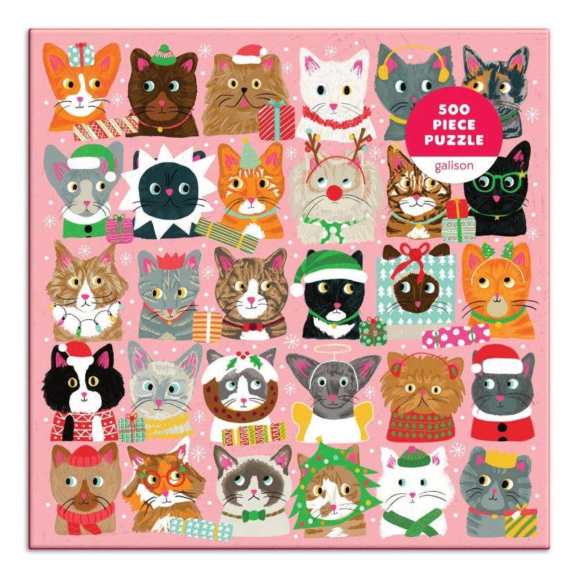 Festive Furballs 500 Piece Puzzle