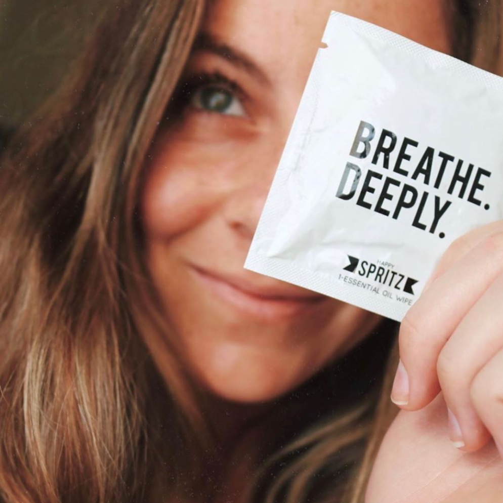 Breathe Deeply Essential Oil Towelette - 100 Unit Pre-Pack: 1 Unit Bundle - 100 Towelettes