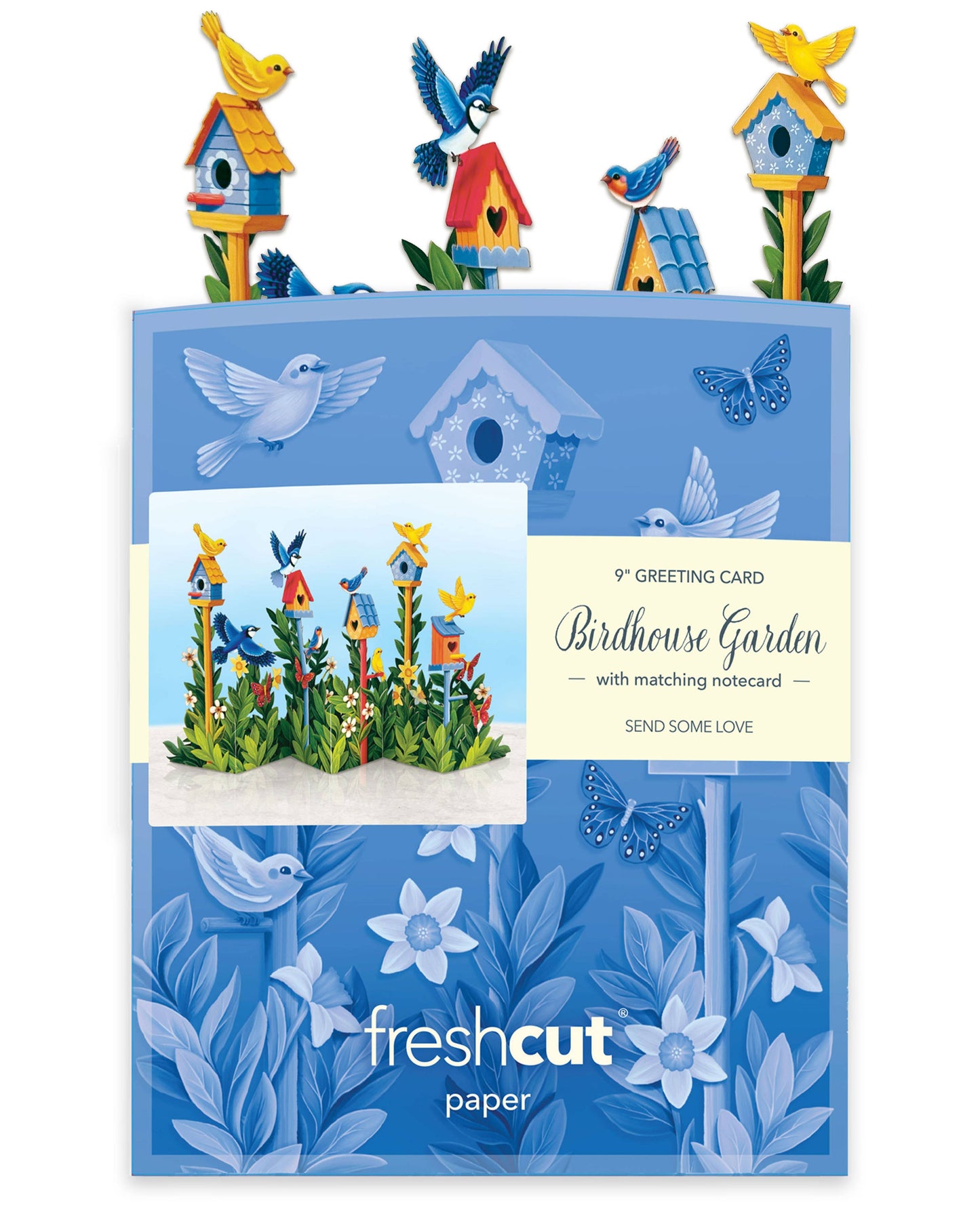 Mini Birdhouse Garden (10 Pop-up Greeting Cards)