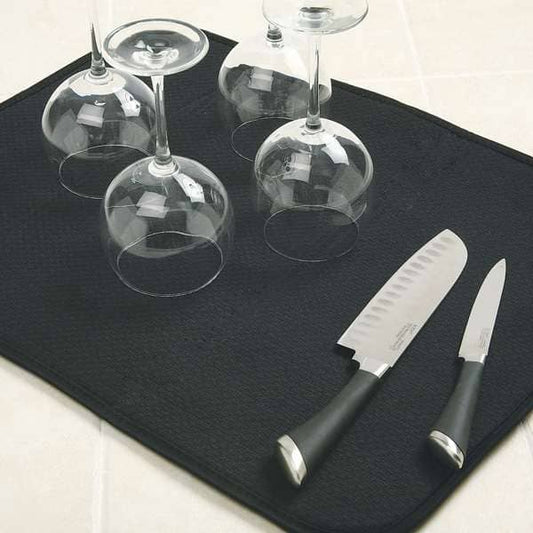 359E 16X18 DISH DRYING MAT, BLACK