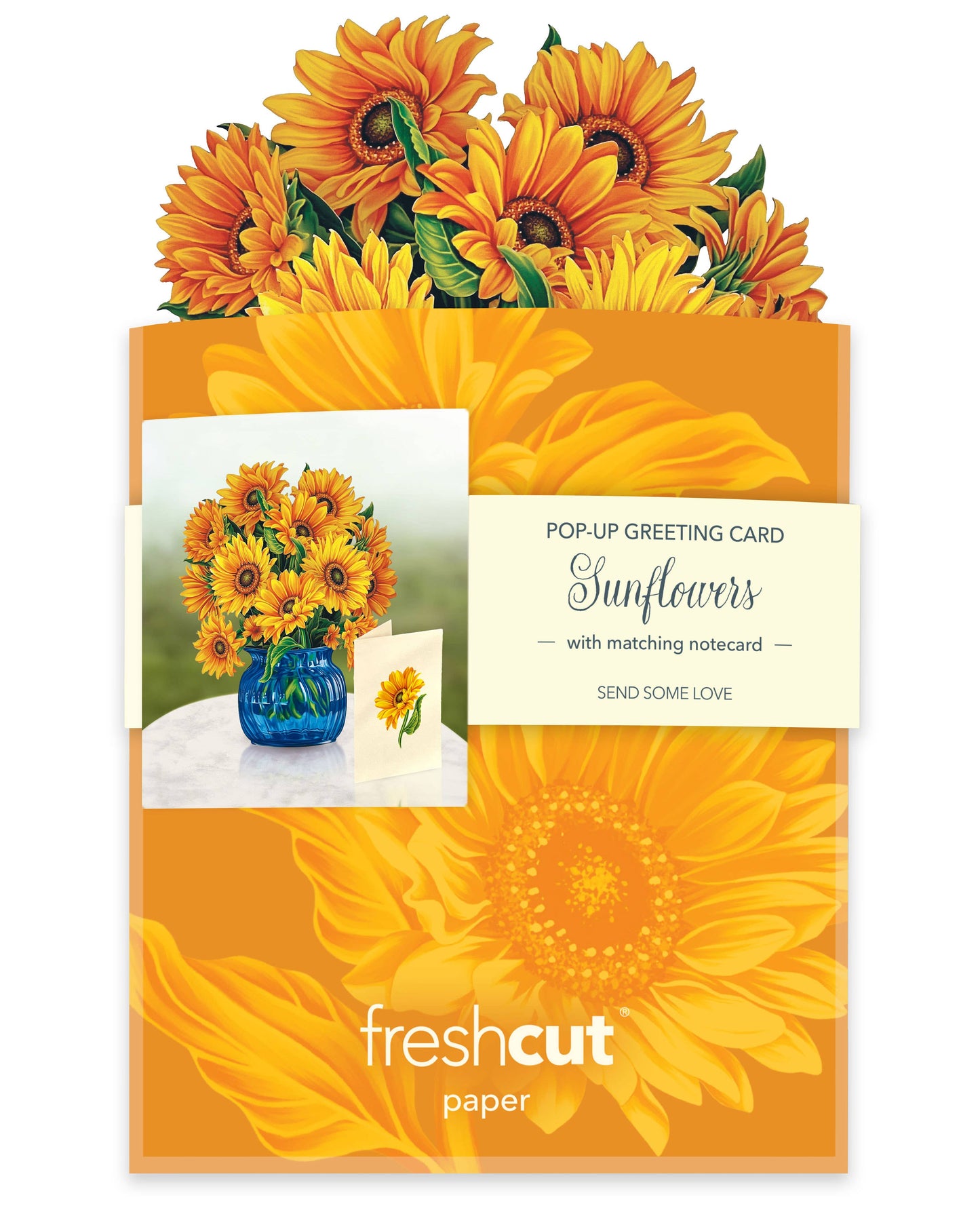 Mini Sunflowers (10 Pop-up Greeting Cards)