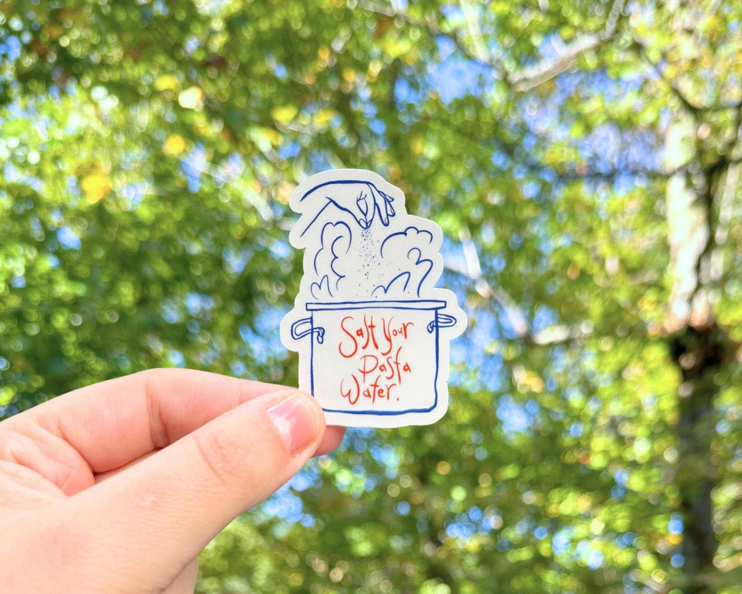 Salt Your Pasta Water Sticker