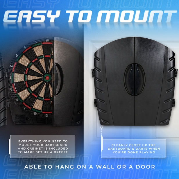 Franklin Dartboard Electronic W Cabinet