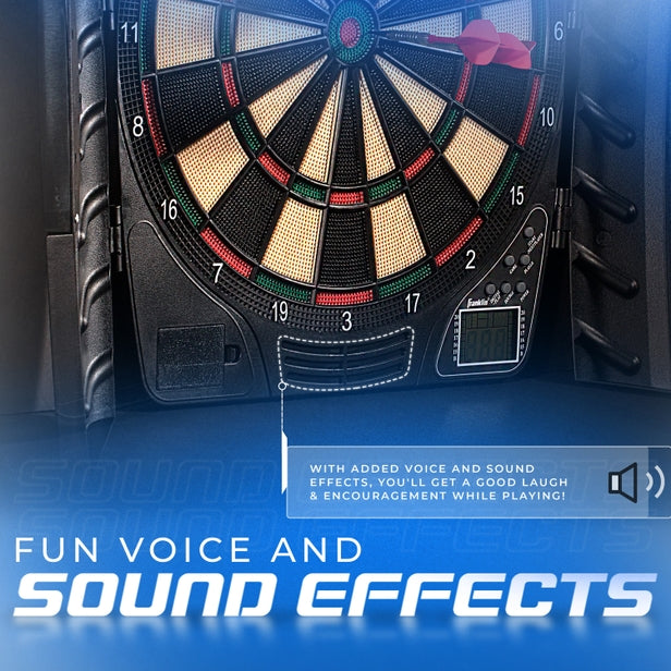 Franklin Dartboard Electronic W Cabinet
