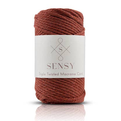 Sensy Premium 3mm - 100% Cotton 3 Strand Twisted Macrame: Mustard
