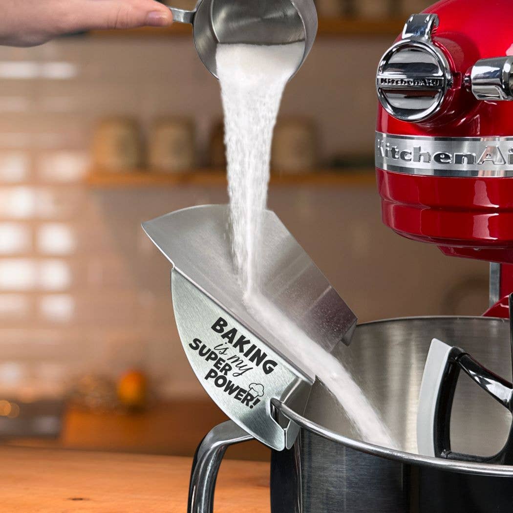 Slogan Pouring Chutes / For Metal Mixing Bowls: Baking Is My Superpower