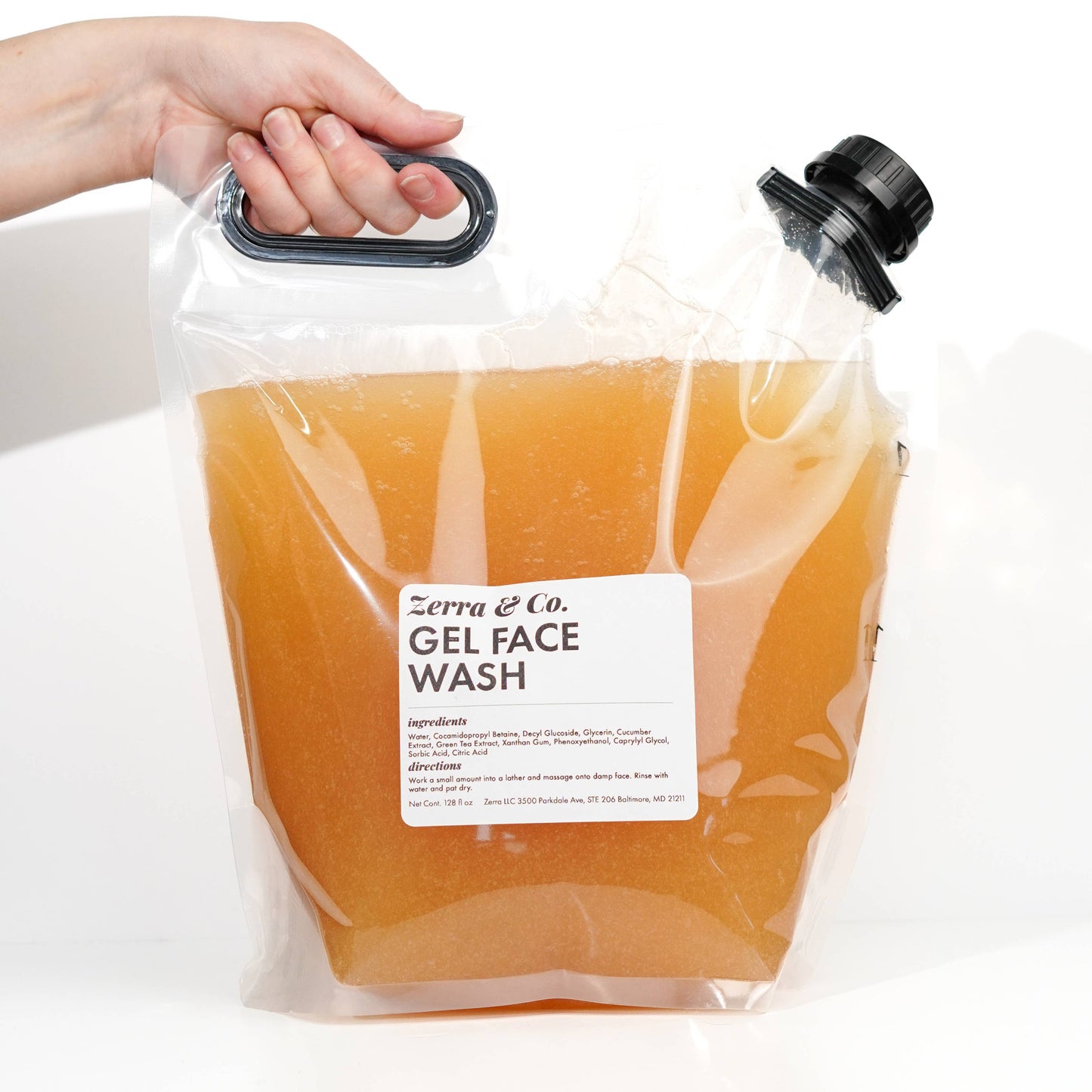 Bulk Gel Face Wash | Zero Waste Gentle Cleanser Refill: (128 oz) - Sold by the oz