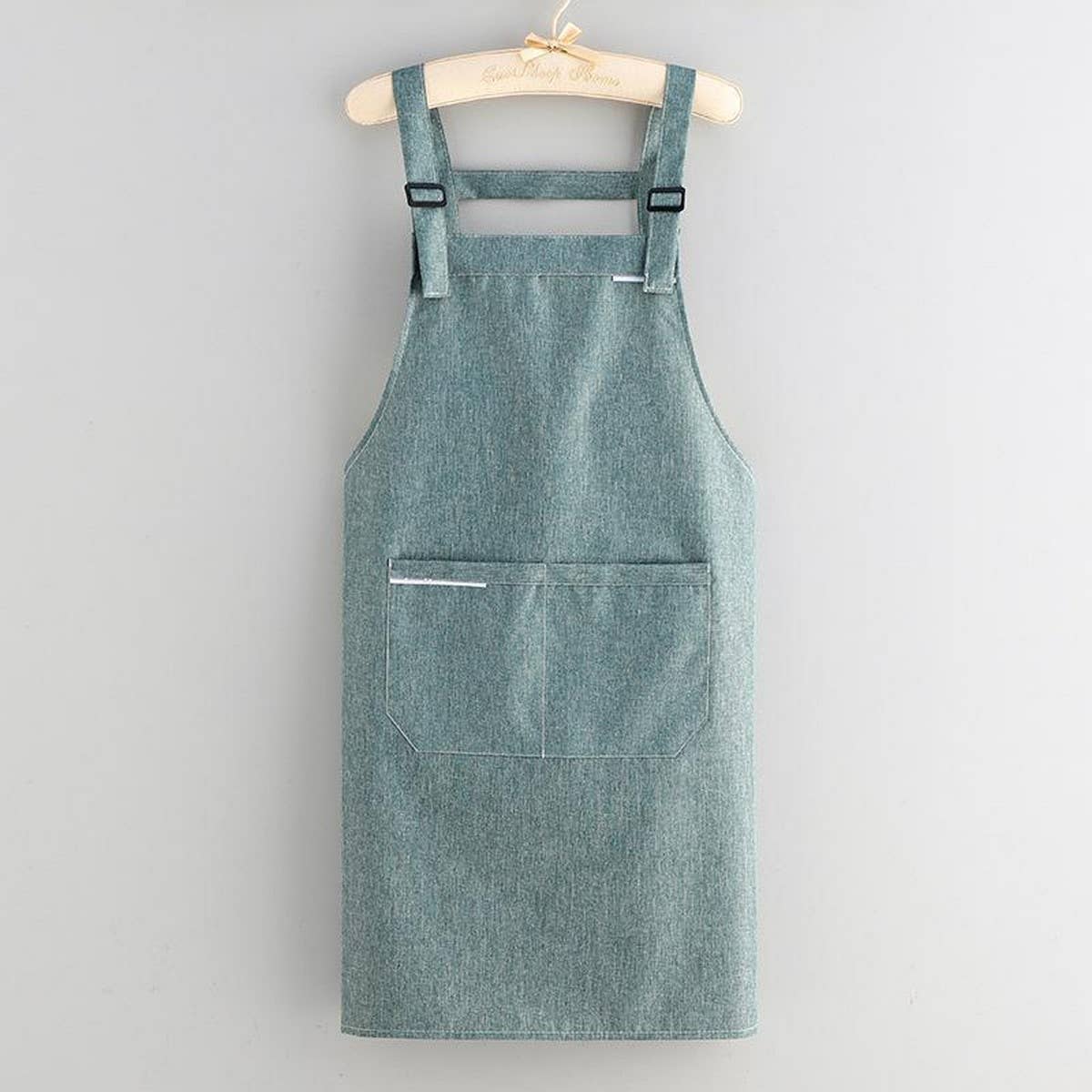 Fabric coating Solid Color apron with pockets bulk_CWMM2037: Blue / (OS) 1