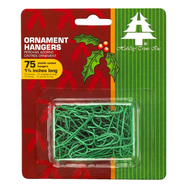 ORNAMENT HOOKS GRN REG 75CT
