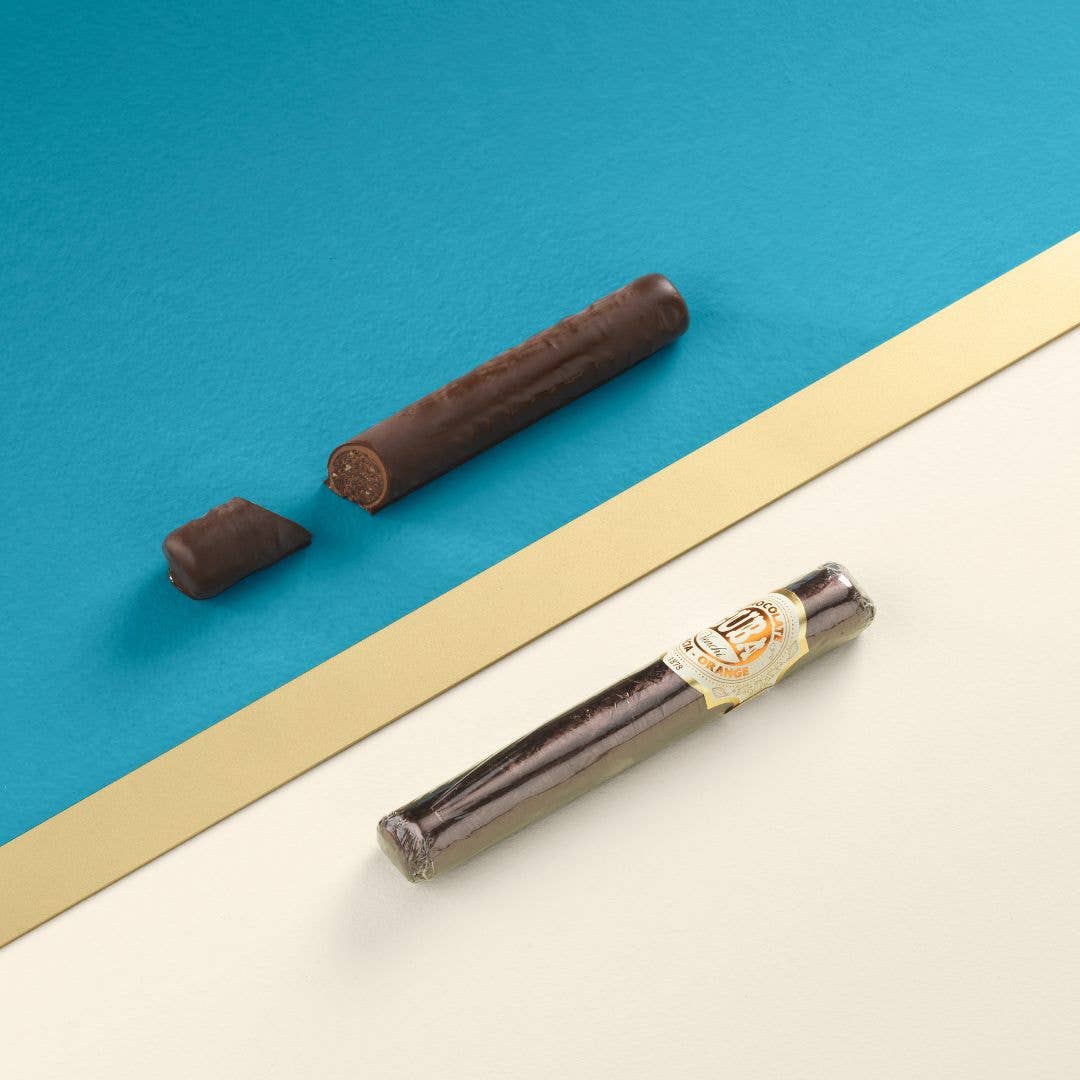Orange Chocolate Cigar - Italian Gourmet Chocolate