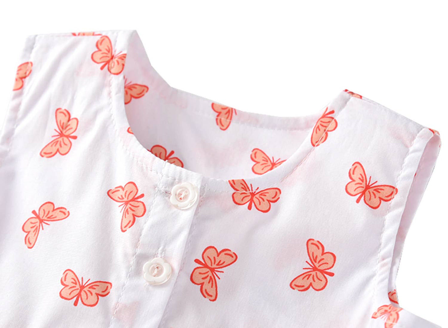 Butterfly Plaid A-line Little Girl Dress: 2-3T