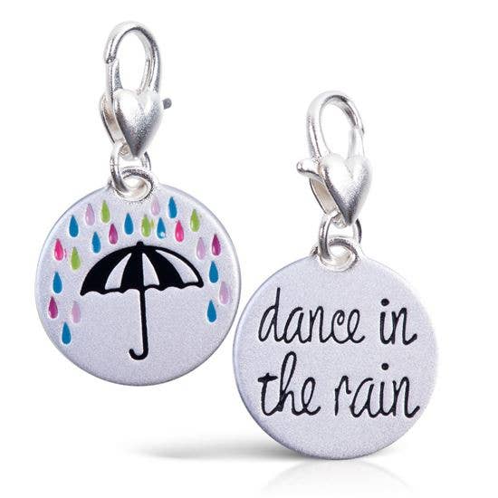 Umbrella “positivity”-  Silver 1-tone Medallion