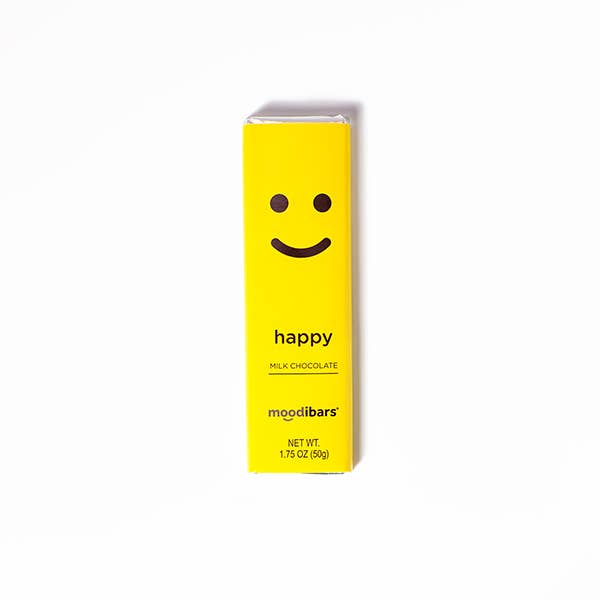 Moodibars® HAPPY 32% fine Milk Chocolate Bar 1.5oz