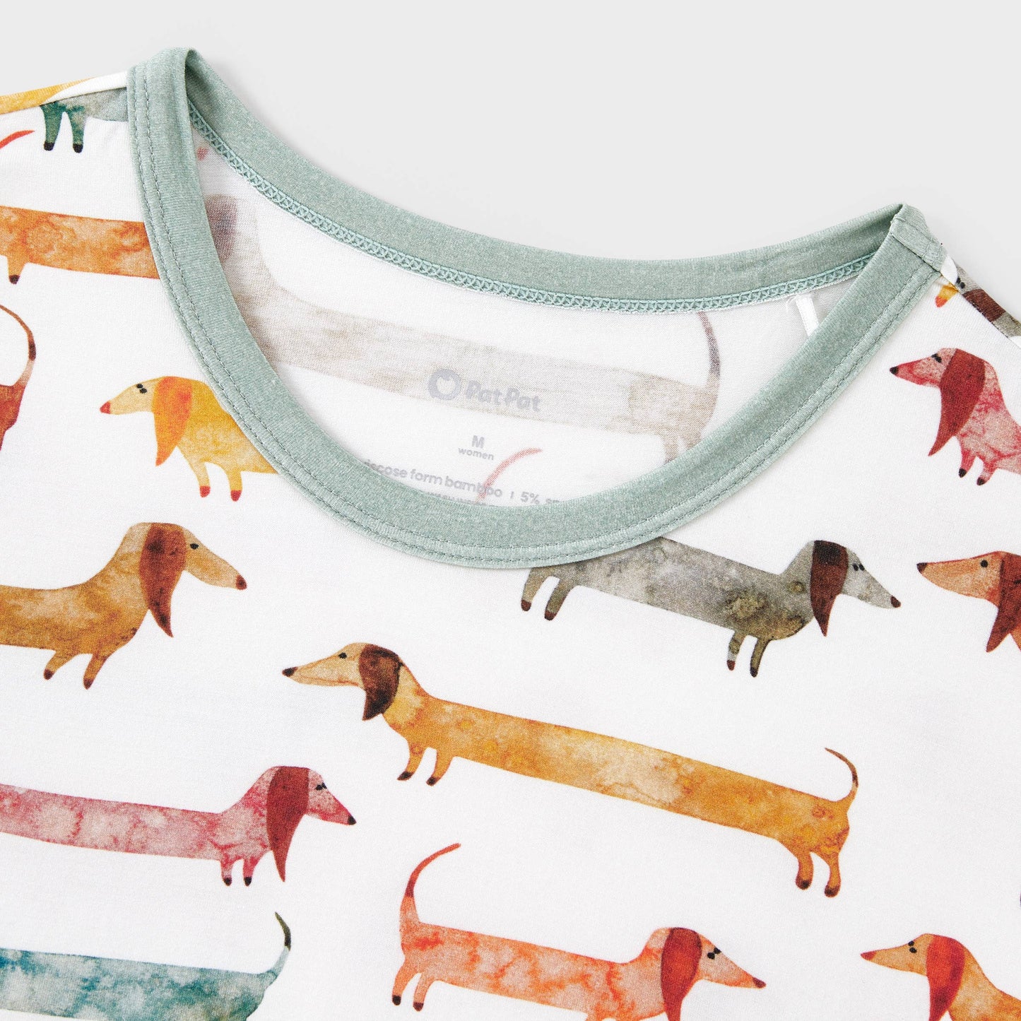 Family Matching Animal-patterned Short-sleeve Pajamas Set: Multi-color / Baby:12-18 M