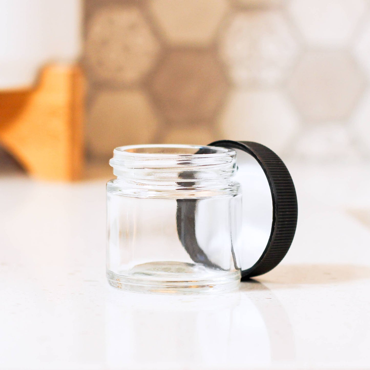 1oz Clear Glass Jar