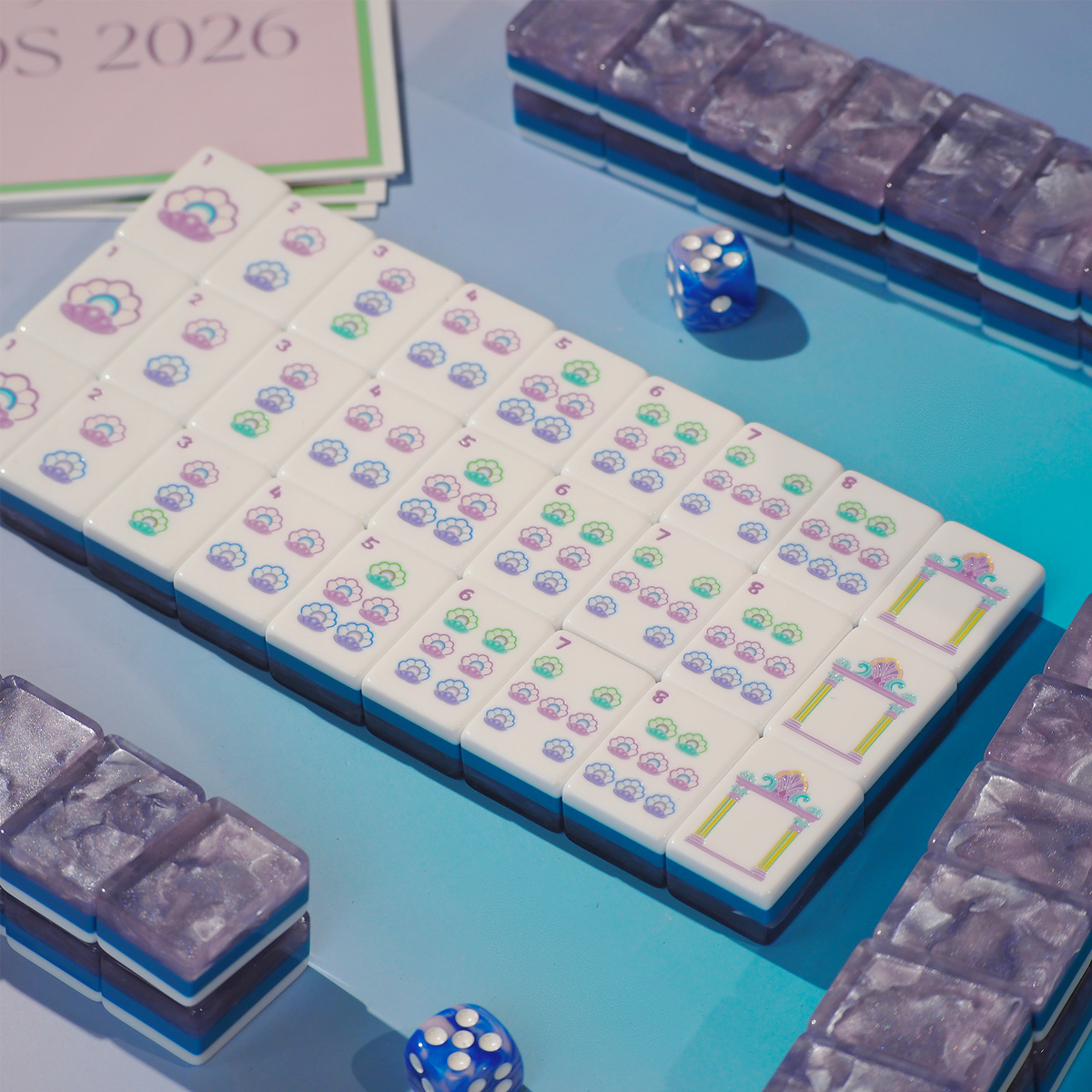 Palm Beach Mahjong Set - Lavender Cloud 01-03