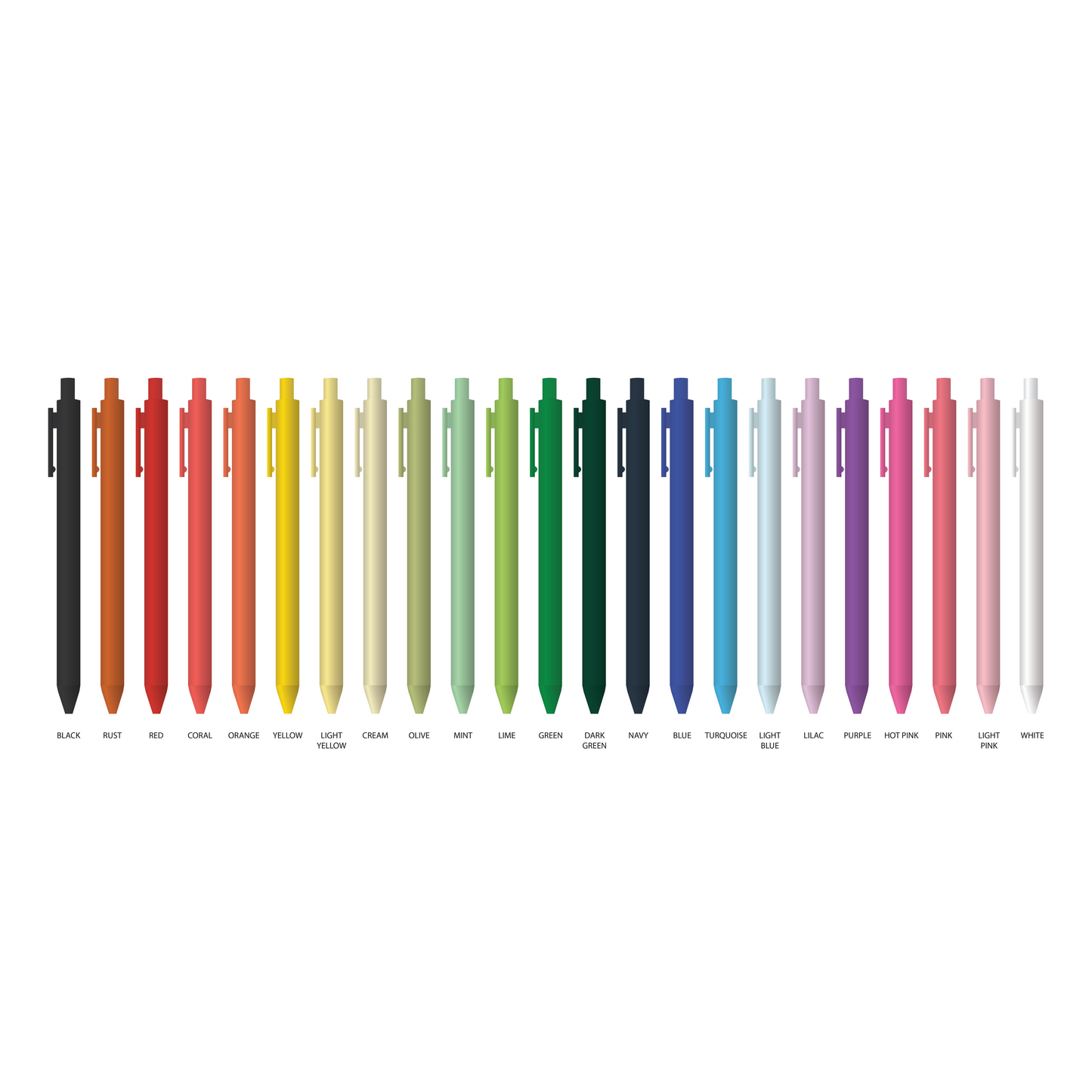 Customizable Gel Pens: Black