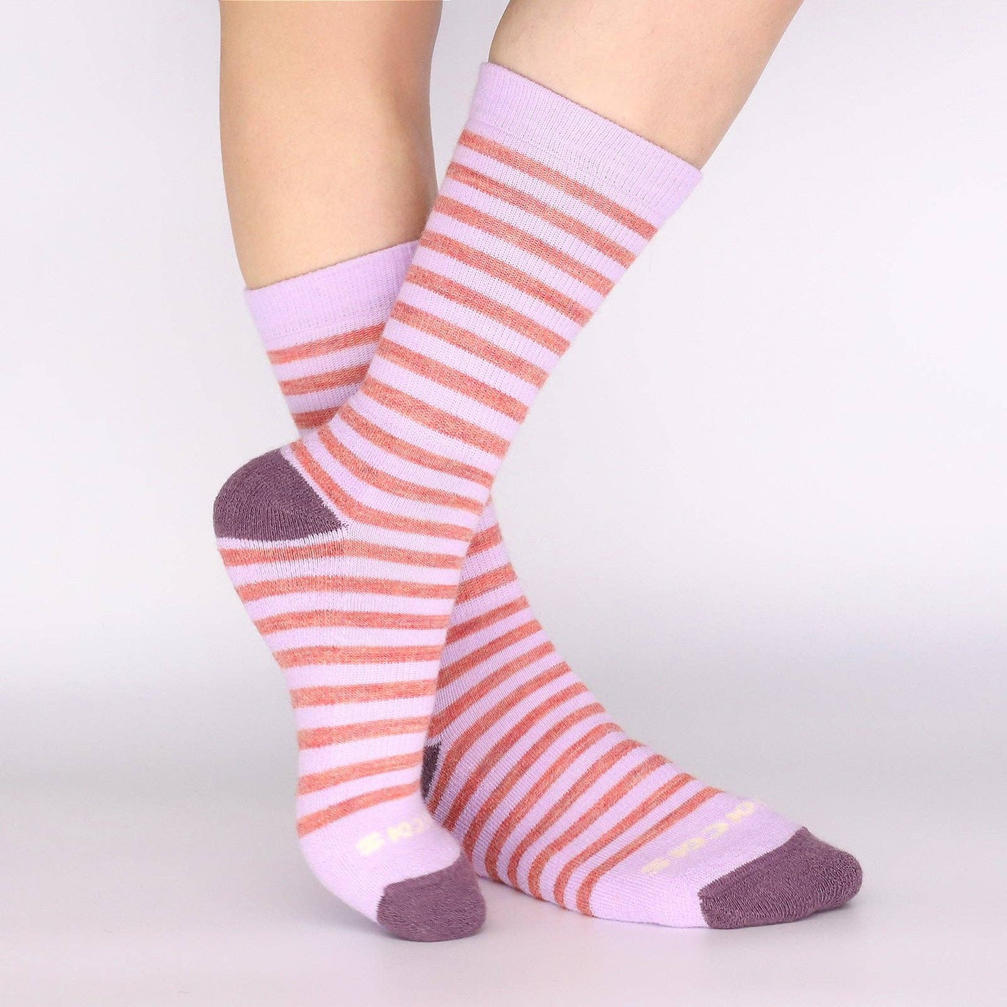 Women's Crew Pacas Socks: FF ALPACA KNIT HAT & AO WOODLAND & AO MICRO ALPACA/Chanterell / Medium / Large (US: 8.5 - 11.5+)