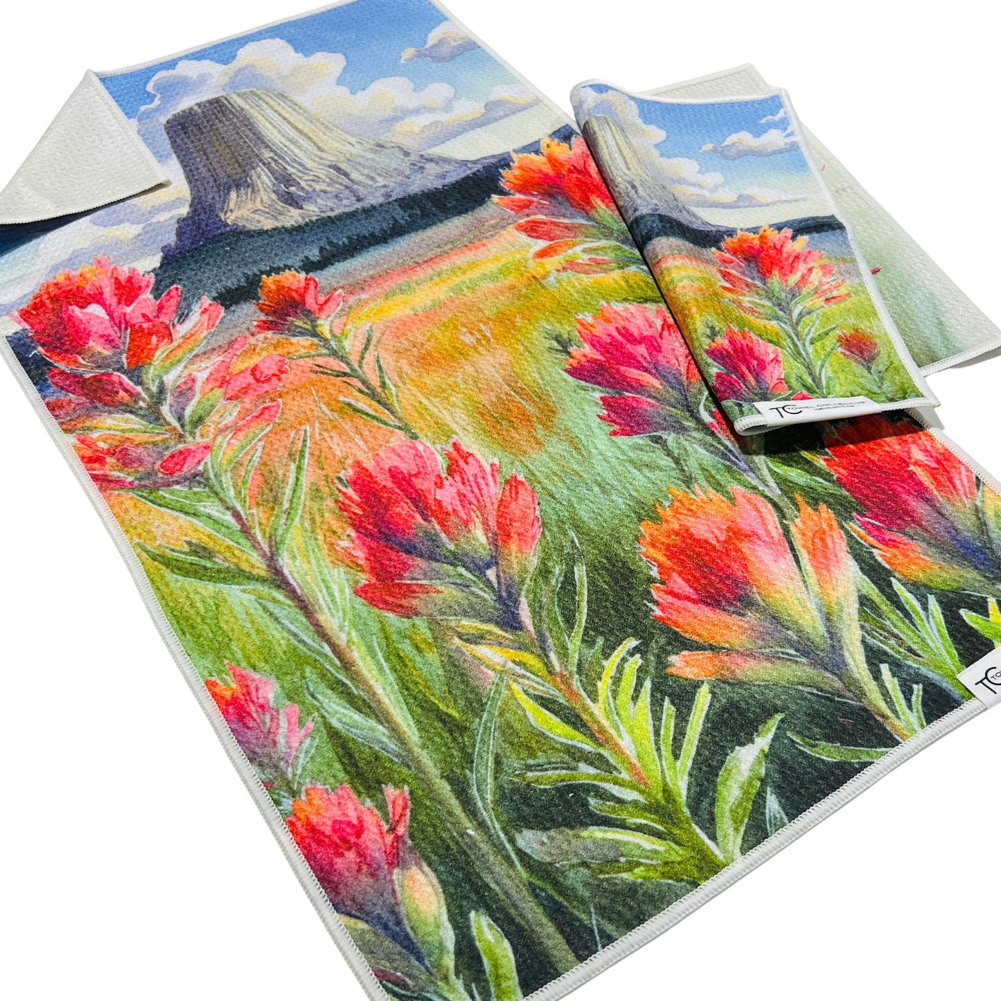 Devil's Paintbrush | Waffle Weave Microfiber Towels Kitchen & Bath: Hand Towel