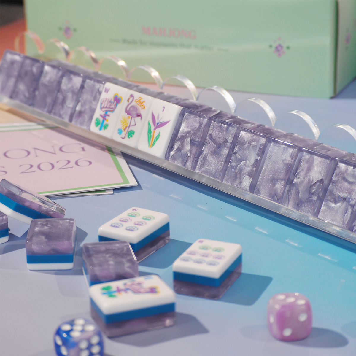 Palm Beach Mahjong Set - Lavender Cloud 01-03