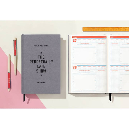 Brass Monkey the Perpetually Late Show Undated Standard Planner