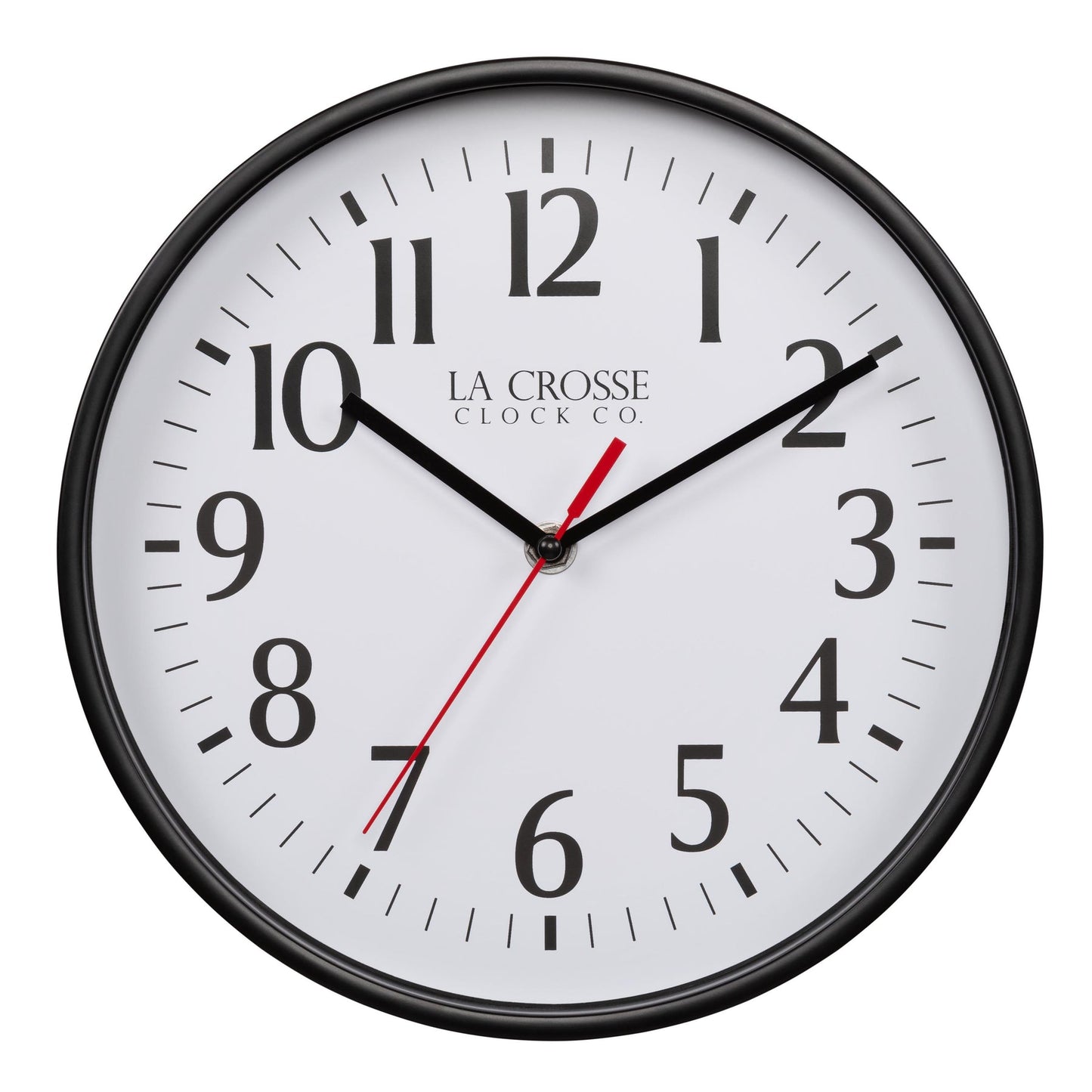 10-inch Basics Analog Wall Clock – Black