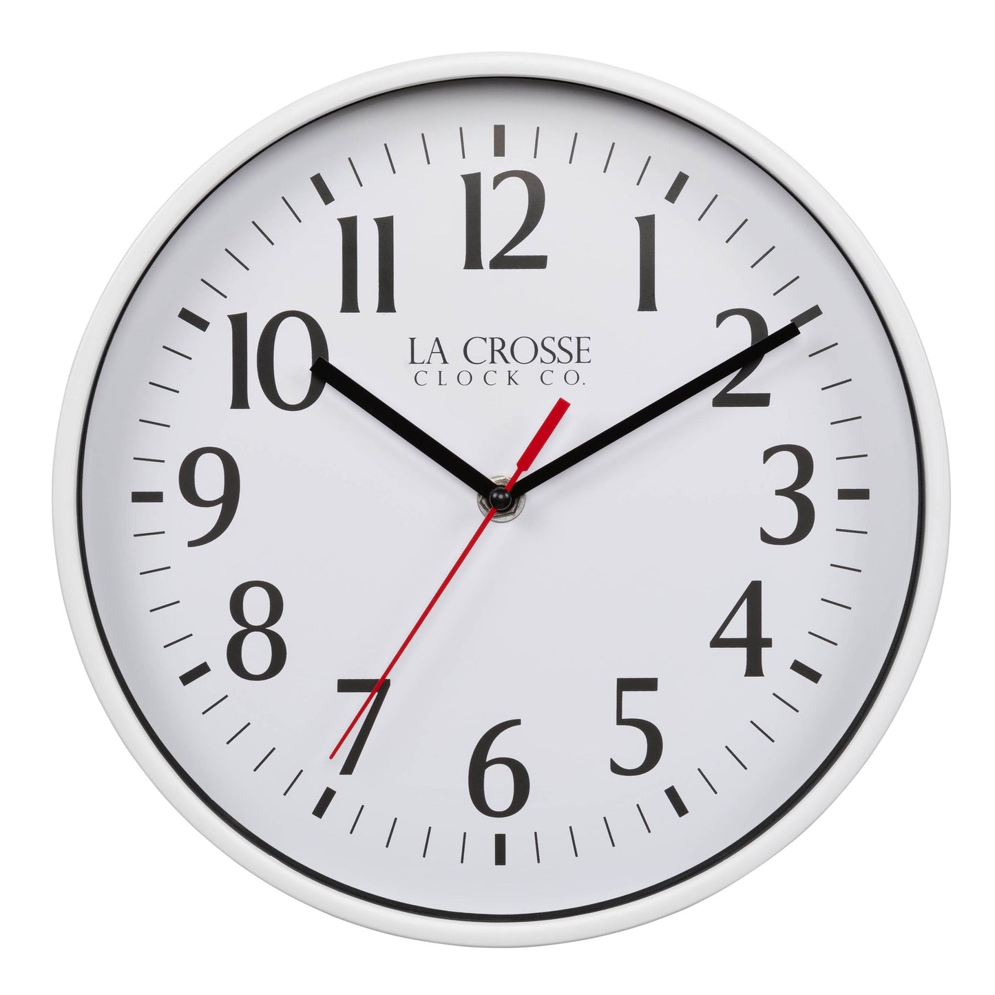 10-inch Basics Analog Wall Clock – White
