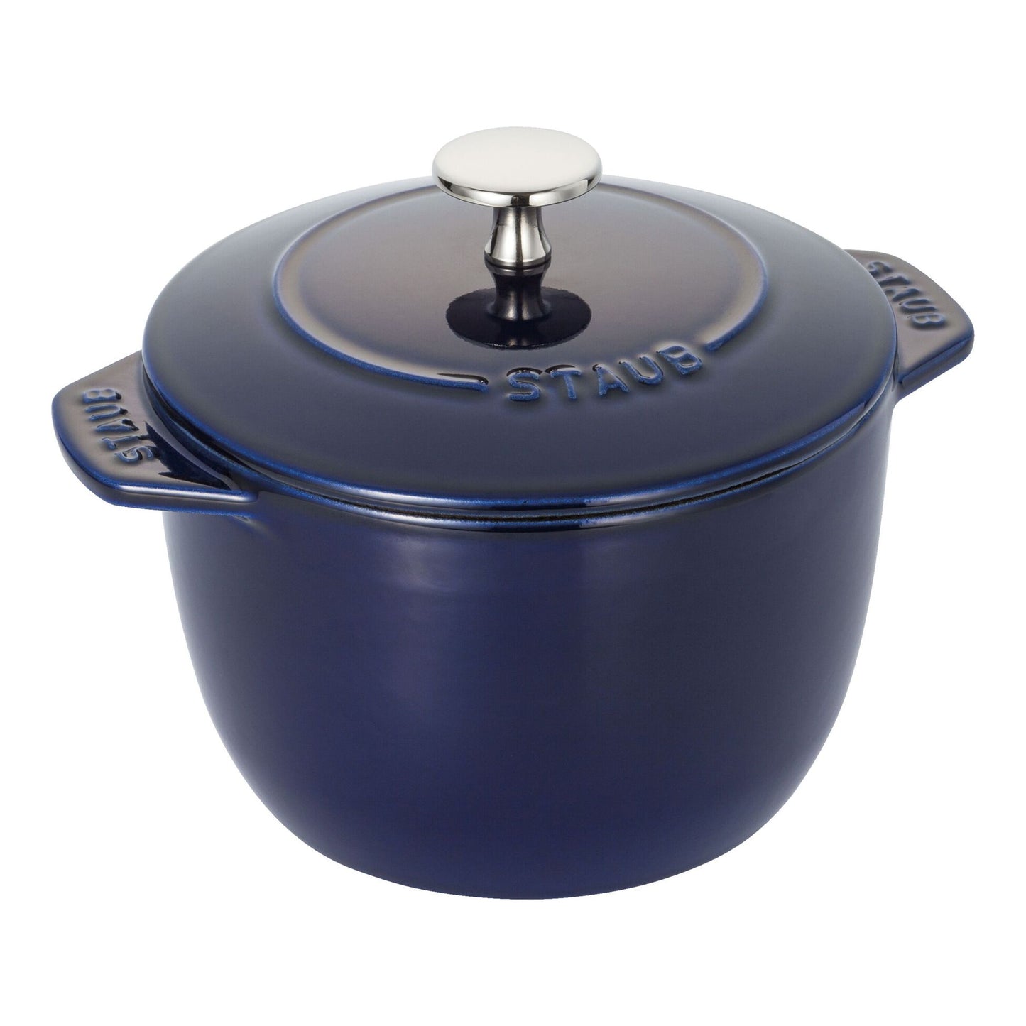 Staub Cast Iron 1.5 qt, Petite French Oven - Dark Blue