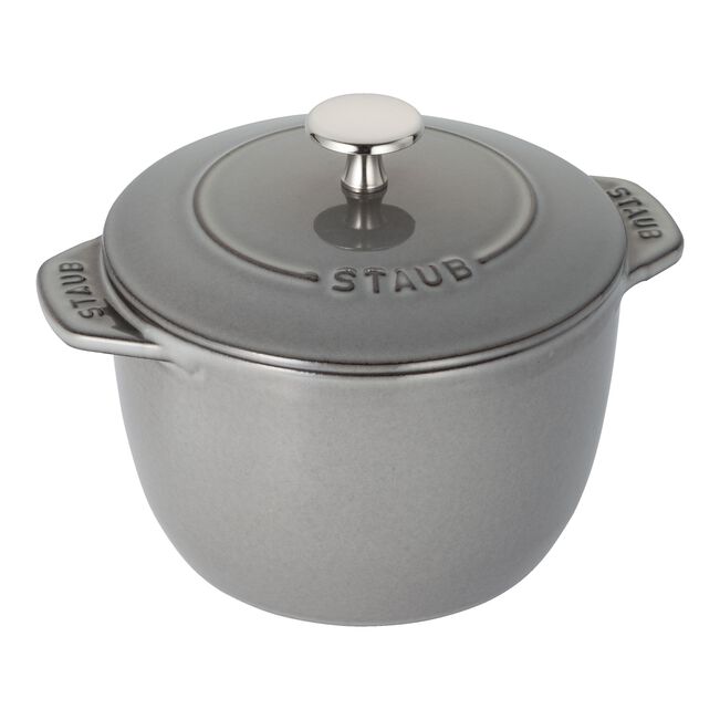 Staub Cast Iron 1.5 qt, Petite French Oven - Graphite Grey