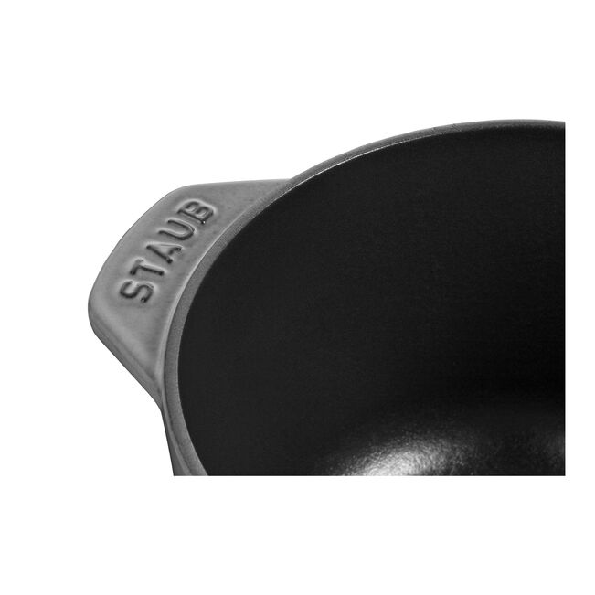 Staub Cast Iron 1.5 qt, Petite French Oven - Graphite Grey