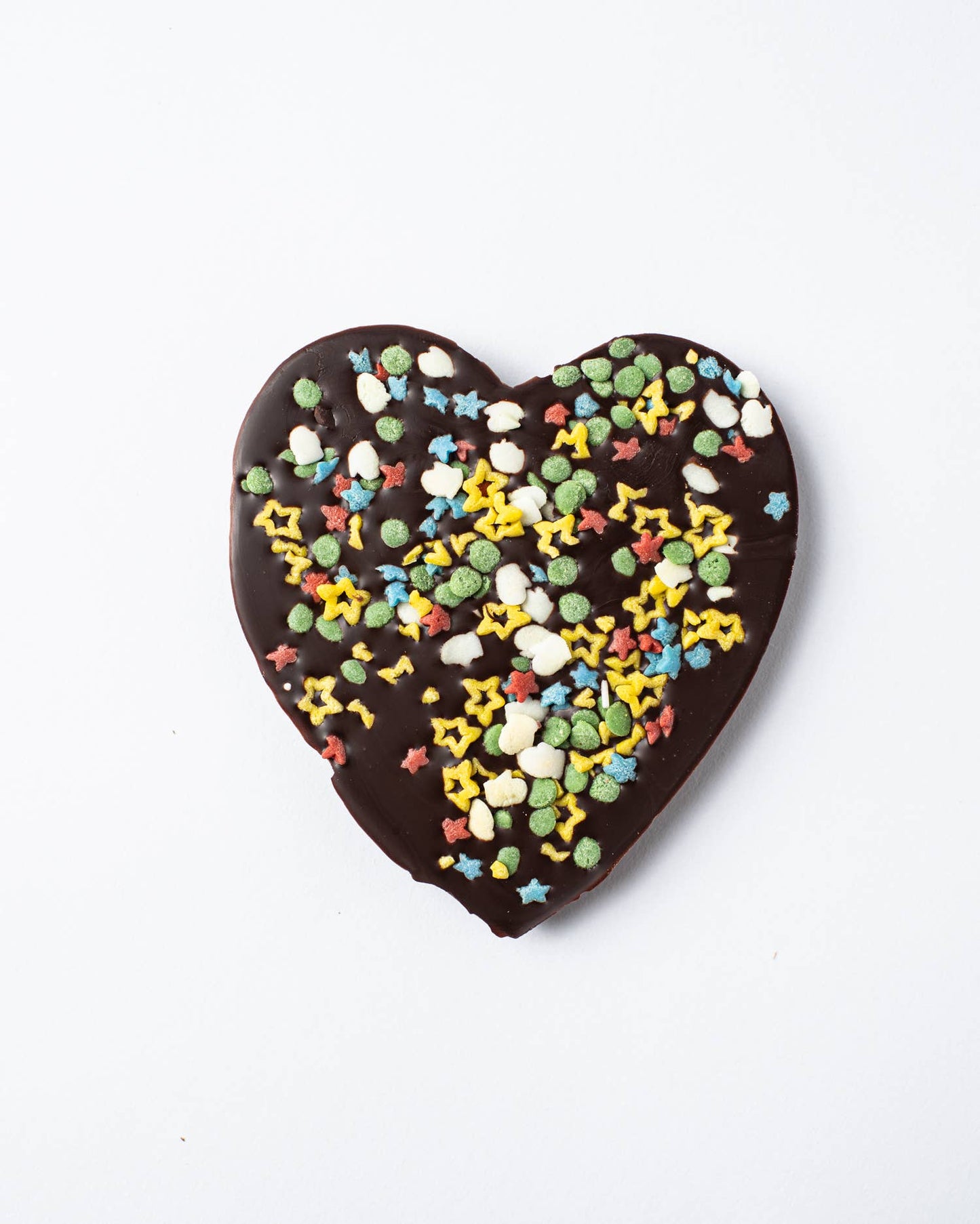 Chocolate Heart's: White Chocolate Pistachio Cranberry