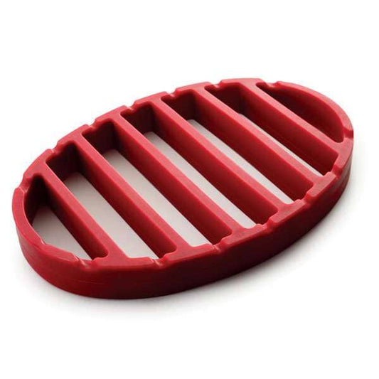 405 OVAL SILICONE ROAST RACK, RED