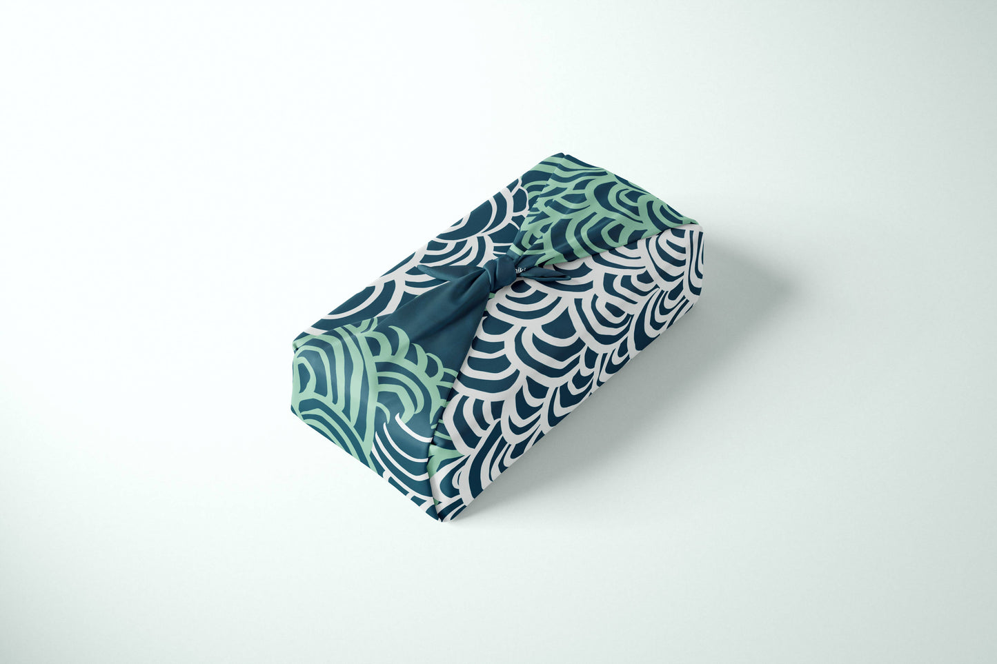 Furoshiki Reusable Japanese Fabric Gift Wrap Seigaiha Waves