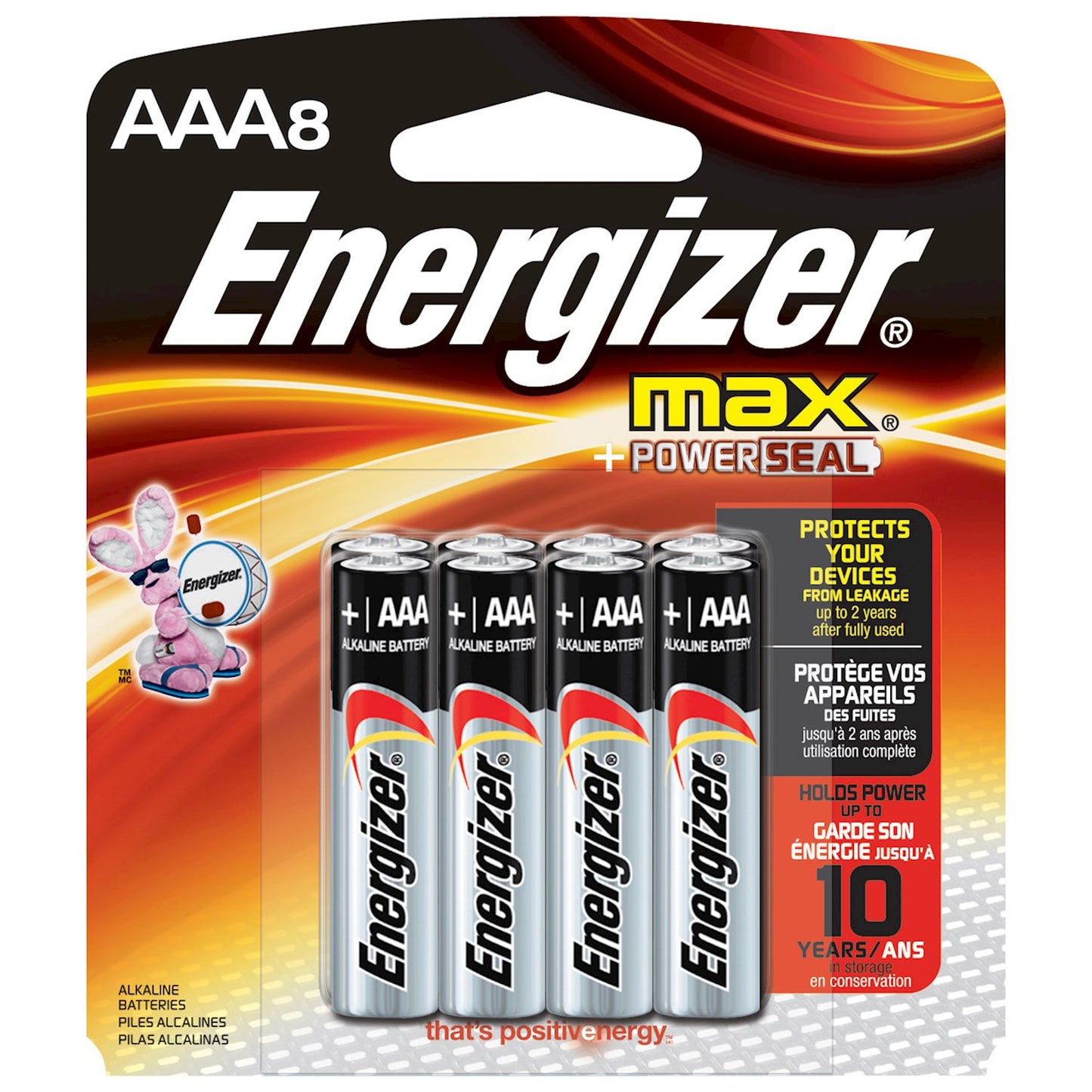 BATTERY ALK AAA 8PK ENERGIZER MAX