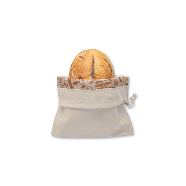 New! Artisan Bread Bag - Natural/Bakery Lane Lined